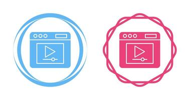 Video Player Vector Icon