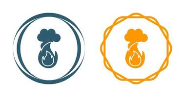 Fire Pollution Vector Icon