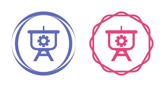 Setting Presentation Vector Icon
