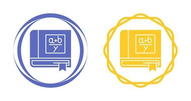 Algebra Book Vector Icon