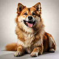 cute brown akita dog photo