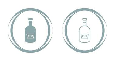 Bottle of Rum Vector Icon