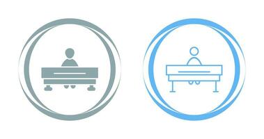 Student sitting in cllass Vector Icon