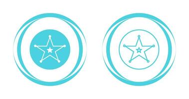Sheriff Badge Vector Icon