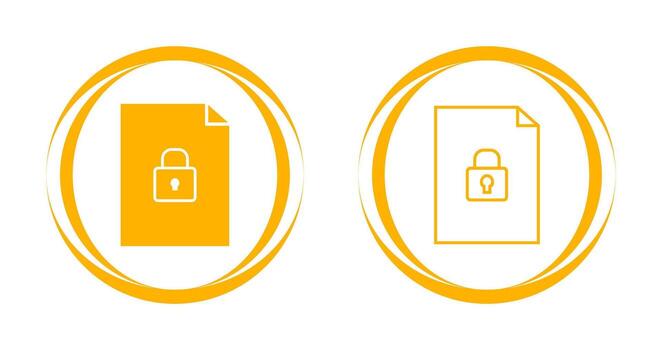 Secure Document Vector Icon