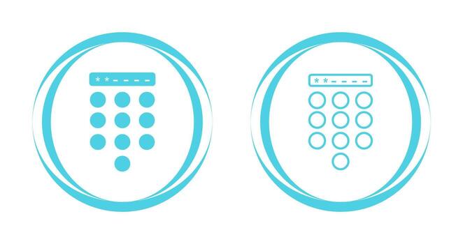 Passcode Lock Vector Icon