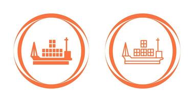 Cargo Ship Vector Icon