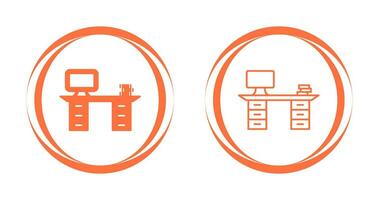 Working Desk Vector Icon