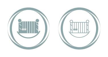 Baby Cot Vector Icon