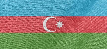 Azerbaijan flag fabric cotton material wide flag wallpaper photo