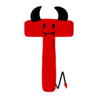 amor diabo alfabeto conjunto png