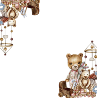 Toys frame corner composition png