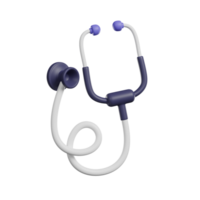 3d modell medicinsk stetoskop ikon png