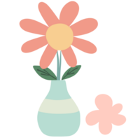 fleurs et vases, minimaliste style png
