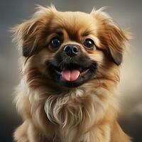 cute pekingese dog ai photo