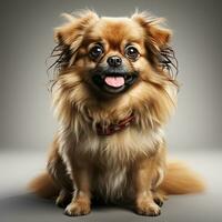 cute pekingese dog ai photo