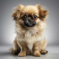 cute pekingese dog ai photo