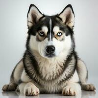 Cute Siberian Husky Dog ai photo