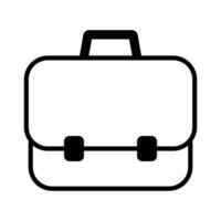 Briefcase icon. Business bag icon. Suitcase, portfolio symbol, linear style pictogram isolated on white. vector