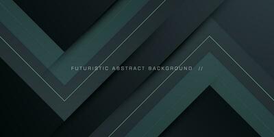 Abstract premium geometric futuristic background with dark gray background design. Overlap triangle pattern. Eps10 vector