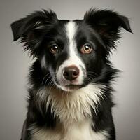 cute border collie dog ai photo