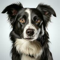 cute border collie dog ai photo