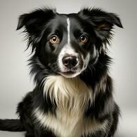 cute border collie dog ai photo