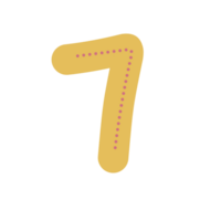 Cute numbering icon png