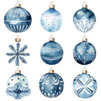 Christmas ball, Christmas tree ornament transparent background AI Generative png