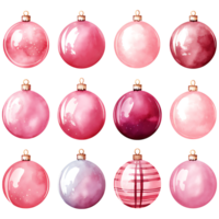 Christmas ball, Christmas tree ornament transparent background AI Generative png