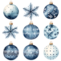 Christmas ball, Christmas tree ornament transparent background AI Generative png