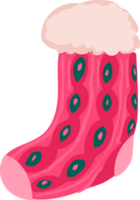 Christmas sock illustration cartoon style. png