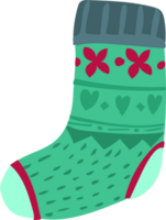 Christmas sock illustration cartoon style. png