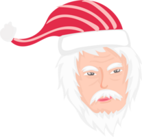 Cute Santa Claus cartoon. Christmas style illustration. png