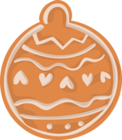 Natal Pão de gengibre desenho animado estilo ilustração. png