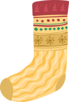 Christmas sock illustration cartoon style. png