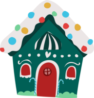 Christmas gingerbread cartoon style illustration. png