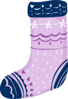 Christmas sock illustration cartoon style. png