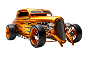 Metal retro car toy AI Generative png