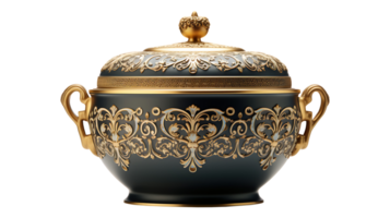 Luxury pot on transparent background. Beautiful pot png ai generated