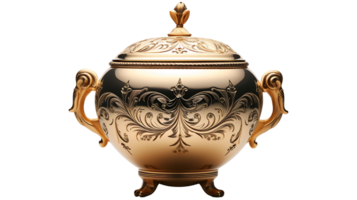 Luxury pot on transparent background. Beautiful pot png ai generated