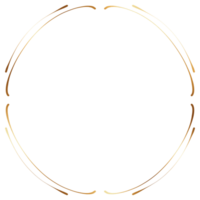 cadre de cercle d'or png