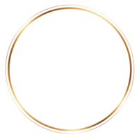 cadre de cercle d'or png