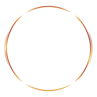 Gold circle frame png