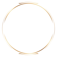 cadre de cercle d'or png