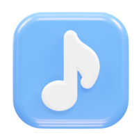 música icono representación transparente elemento png