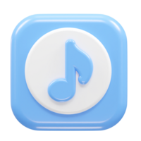 música icono representación transparente elemento png