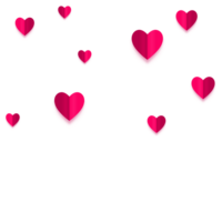 pink hearts on a transparent background png