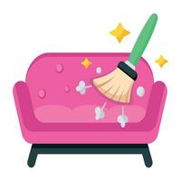 Trendy Couch Cleaning vector