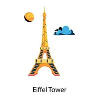 Trendy Eiffel Tower vector